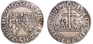 Henry VI de Lancastre (1422-1453) - Blanc aux écus - Le Mans (23 novembre 1422)