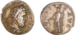 Macrin - Denier (218, Rome) - L'Equité