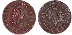Dombes - Gaston d'Orléans - Denier tournois 1649 (Trevoux)