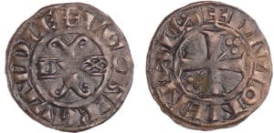 Bourgogne - Hugues V - Denier (Dijon)