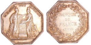 Consulat (1799-1804) - Jeton en argent - Banque de France AN VIII s.d (1880-)