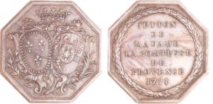Jeton en argent - Madame la Comtesse de Provence 1771