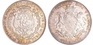 Jeton en argent - Bretagne, Mairie de Nantes - Pierre, maire de la ville 1772-1773