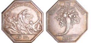 Jeton en argent - Canal de Biare AN 10