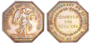 Jeton en argent - Chambre des notaires de Baugé s.d. (1845-1860)