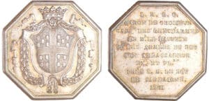 Jeton en argent - Louis-Marie Gariel César Baron de Choiseul 1171