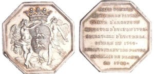 Jeton en argent - Touraine, René Louis de Voyer de Paulmy d'Argenson, 1744