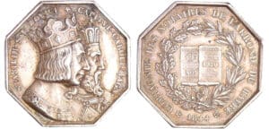 Jeton en argent - Notaires du Havre 1844