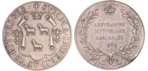 Jeton en argent - Assurances mutuelles agricoles de Bourges 1929