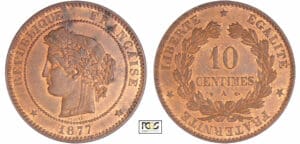 Troisième république (1871-1940) - 10 centimes Cérès 1877 A (Paris)