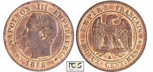 Napoléon III (1852-1870) - 2 centimes tête nue 1856 A (Paris)