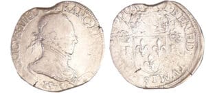 Henri III (1574-1589) - Demi-teston - 4ème type - 1575 T (Nantes)