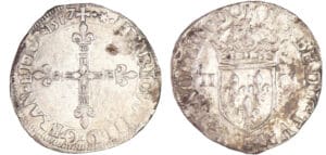 Henri III (1574-1589) - Quart d'écu - 1587 I (Limoges)