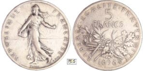 Troisième République (1871-1940) - 5 francs semeuse 1898 essai