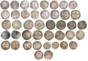 Philippe VI à Henri II - Lot de 21 monnaies en argent