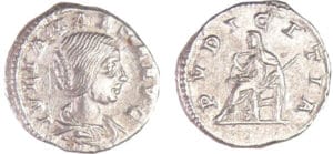 Julia Maésa - Denier (218-220, Rome) - La Pudeur