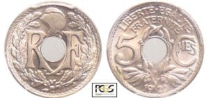 Troisième République (1871-1940) - 5 centimes Lindauer Grand module 1920