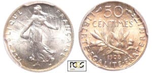 Troisième République (1871-1940) - 50 centimes Semeuse 1908