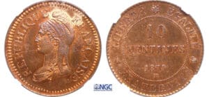 Troisième République (1871-1940) - 10 centimes 1870 BB (Strasbourg)