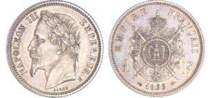 Napoléon III (1852-1870) - 1 franc 1866 E essai