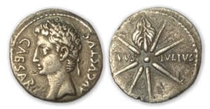 Octave Auguste - Denier (19-18, Caesaraugusta) Cométe