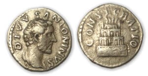 Antonin le Pieux - Denier (161, Rome) CONSECRATIO