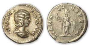 Julia Domna - Denier (214, Rome) Diana