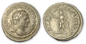 Caracalla - Denier (215, Rome) Apollon