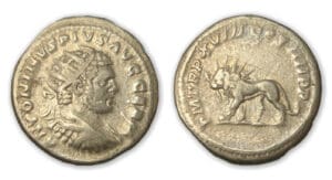 Caracalla - Antoninien (215, Rome) Lion