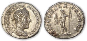 Macrin - Denier (217, Rome) Jupiter