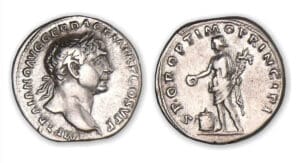 Trajan - Denier (107, Rome) Le Génie.