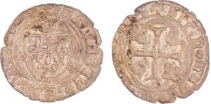 François 1er (1515-1547) - Grand blanc à la couronne - 1er type - Marseille (23 janvier 1515)