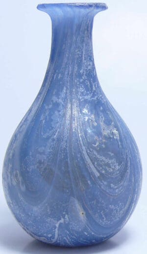 Romain - Vase à panse en verre gris-bleuté - 100 ap J.-C.