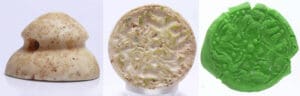 Moyen Orient - Sassanide - Grand sceau de satrapie en marbre blanc. 200-400 ap. J.-C.