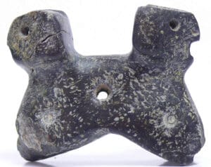 Proche Orient - Figurine zoomorphe mythologique en granit noir. 3000 av. J.-C.