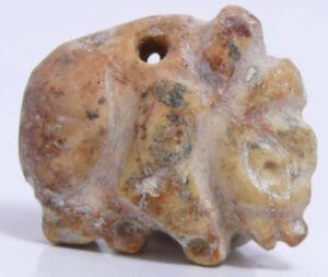 Proche Orient - Figurine zoomorphe mythologique marbre beige. 3000 av. J.-C.
