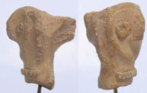 Anatolie - Hittite - Statuette de tête de femme à bec d'oiseau - 2000-1500 av. J.-C.