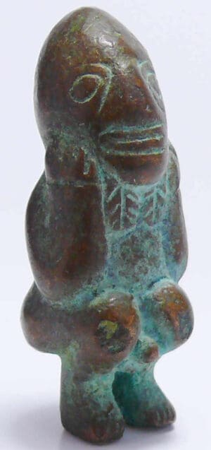 Précolombien - Pérou - Civilisation Inca - Idole en bronze - 1500-1600 ap. J.-C.