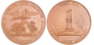 Jeton maçonnique - Allemagne, Halberstadt, Centenaire de la loge des Trois marteaux, par Loos et Schilling, 1846
