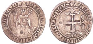 Comtat venaissin - Jean XXII - Gros d'argent (Pont de Sorgues)