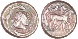 Sicile - Syracuse - Tétradrachme de groupe III (485-479 av. J.-C)
