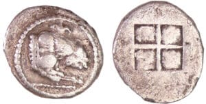 Royaume de Macédoine - Akantos - Trihémiobole (525-470 av. J.-C.)