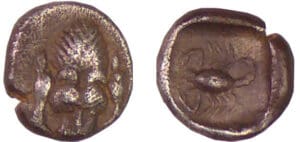 Carie - Mylasa - Obole au lion (450-400 Av. J.-C.)