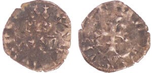 Bretagne - Charles de Blois - Double denier (Rennes)