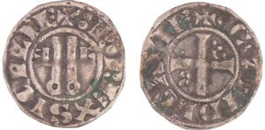 Comté d'Anjou - Charles de Valois - Denier