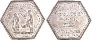 Deuxième République (1848-1852) - Médaille satirique 1848 - 10 avril, Fondation du journal le pêre Duchêne