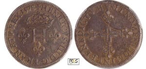 Henri III (1574-1589) - Double sol parisis - 1578 A (Paris) Piéfort