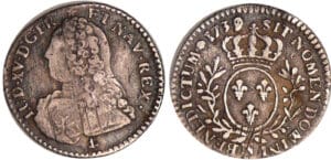 Louis XV (1715-1774) - 1/10 d'écu aux branches d’olivier - 1739 N (Montpellier)