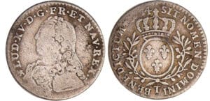 Louis XV (1715-1774) - 1/10 d'écu aux branches d’olivier - 1734 T (Nantes)
