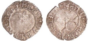 Charles VIII (1483-1498) - Liard au dauphin - 1ère émission - Villefranche-De-Rouergue